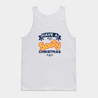 Sooty Christmas Have A Sooty Christmas Blue Banner Tank Top